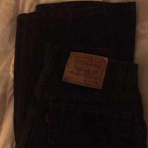 Levi black size 9M boot cut